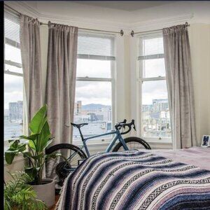 West Elm Luster Velvet Blackout Curtains